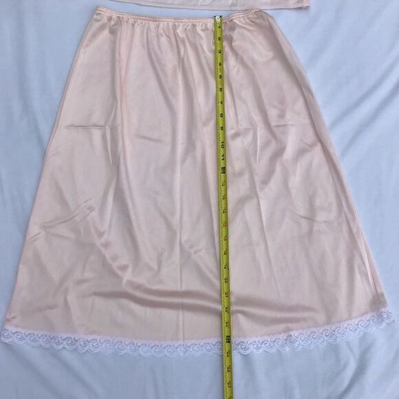 Vintage Pink Camisole Slip Skirt 2-Piece Set - Picture 6 of 9